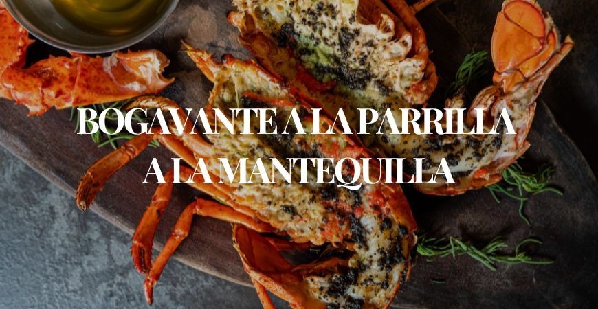 Bogavante a la parrilla a la mantequilla