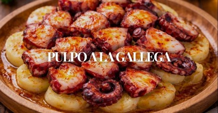 Pulpo a la gallega fácil (con pulpo ya cocido)